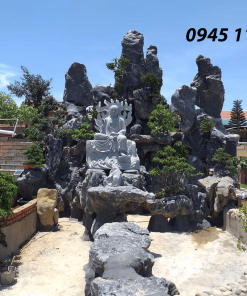 Thi công hòn non bộ tại chùa NBS-HNB 297