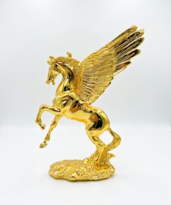 A winged horse made of bronze