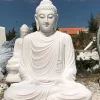 Tượng Phật Thích Ca bằng đá trắng NBS-TPTC 249