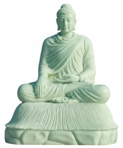 Shakyamuni Buddha in White Marble